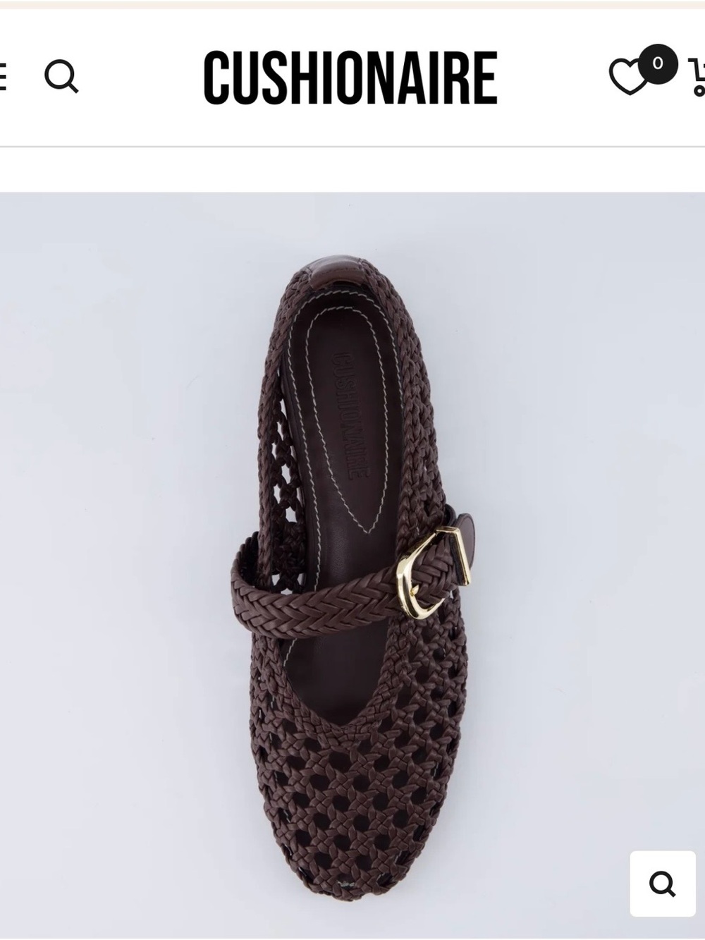 Cushionaire Women’s Braided Mary Jane Mule in Dark Brown